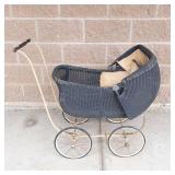 Antique Heywood-Wakefield Wicker Baby Buggy