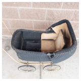 Antique Heywood-Wakefield Wicker Baby Buggy