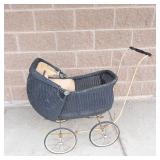 Antique Heywood-Wakefield Wicker Baby Buggy