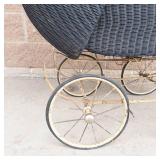 Antique Heywood-Wakefield Wicker Baby Buggy