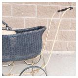 Antique Heywood-Wakefield Wicker Baby Buggy