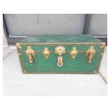 Vintage Green Storage Trunk