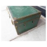 Vintage Green Storage Trunk