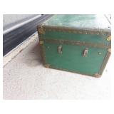 Vintage Green Storage Trunk