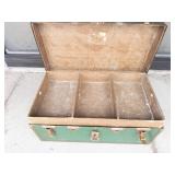 Vintage Green Storage Trunk