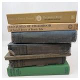 Mixed Lot of 7 Books Classics of Western Thought, Centuries of Childhood & Grace Livingston Hill