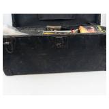 Vintage Tool Box and Tools and Vintage Tackle Box and Tackle