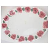 Hand-Painted Floral Serving Ware Set (Lot of 3)
