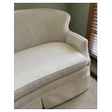 MB - Vintage Petite Curved Back Upholstered Sofa