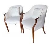 G - Vintage Southwood Furniture Sheraton Federal Lounge Chairs