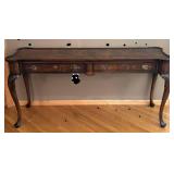 E - Hekman Queen Anne Style Console Table