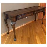 E - Hekman Queen Anne Style Console Table