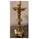 O - Vintage Brass Table Lamps Pair