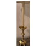 O - Vintage Brass Table Lamps Pair