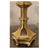 O - Vintage Brass Table Lamps Pair