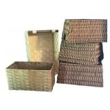 O - Woven Storage Bins (Lot of 5)