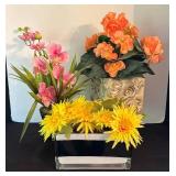 O - Faux Floral Arrangement (Lot of 3)