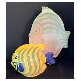 O - Fish Motif Platter & Cookie Jar Mixed Lot