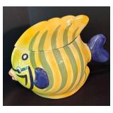 O - Fish Motif Platter & Cookie Jar Mixed Lot