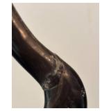 O - Vintage Water Buffalo Crane Decor Pair