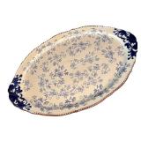 O - Temp-tations Floral Lace Serving Platters (Lot of 2)