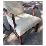 G - Vintage Chippendale-style Mahogany Armchairs (Lot of 2)