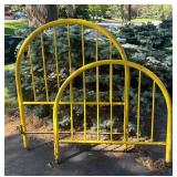 G - Vintage Yellow Twin Headboard & Footboard