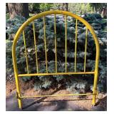 G - Vintage Yellow Twin Headboard & Footboard