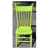 G - Vintage Green Painted Wooden Chair