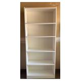 G - White Adjustable Bookshelf