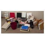 O - LARGE Office Supplies Mixed Lot Boston 2612 Paper Cutter, Organizers & Cards