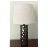 MB - Decorative Ceramic Table Lamp With Textured Shade