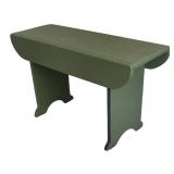 MB - Sage Green Primitive Bucket Bench