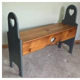 MB - Vintage Heart Cutout Bench
