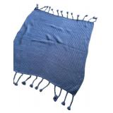 MB - Charter Club Denim Blue Throw Blanket