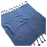 MB - Charter Club Denim Blue Throw Blanket