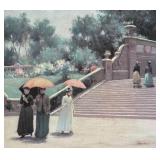 MB - Luther Emerson Van Gorder in the Park Framed Print