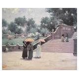 MB - Luther Emerson Van Gorder in the Park Framed Print