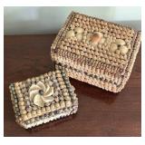 MB - Seashell Trinket Boxes (Lot of 2)