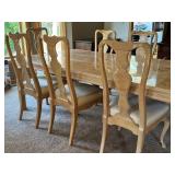 DR - Vintage Drexel Heritage Dining Table & 8 Chairs With 3 Leaves
