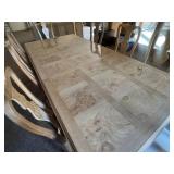DR - Vintage Drexel Heritage Dining Table & 8 Chairs With 3 Leaves