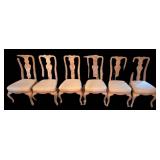 DR - Vintage Drexel Heritage Dining Table & 8 Chairs With 3 Leaves