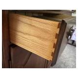 DR - Vintage Crescent Furniture Cherry Buffet & China Cabinet