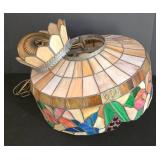 LL-FR - Tiffany-style Stained Glass Chandelier With Matching Shade