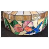 LL-FR - Tiffany-style Stained Glass Chandelier With Matching Shade
