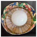 LL-FR - Tiffany-style Stained Glass Chandelier With Matching Shade
