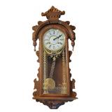 LR - Vintage Reproduction Erie Regulator Wall Clock