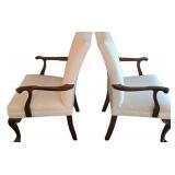 LR - Pair of Vintage Upholstered Armchairs