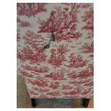 DR - Upholstered Wingback Chair With Wooden Base