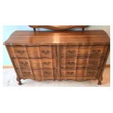 LL-BR2 - Vintage French Provincial Dresser With Mirror